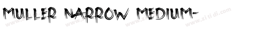 muller narrow medium字体转换